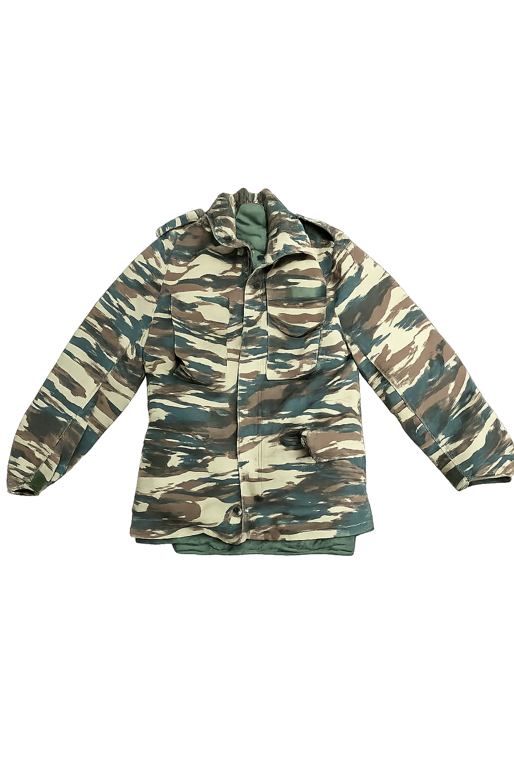 Greek Army M-65 Lizard Camouflage Field Jacket