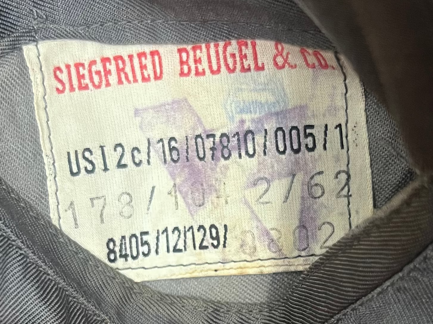 West German Woolen Parade Tunic: 1962. Size 178/104