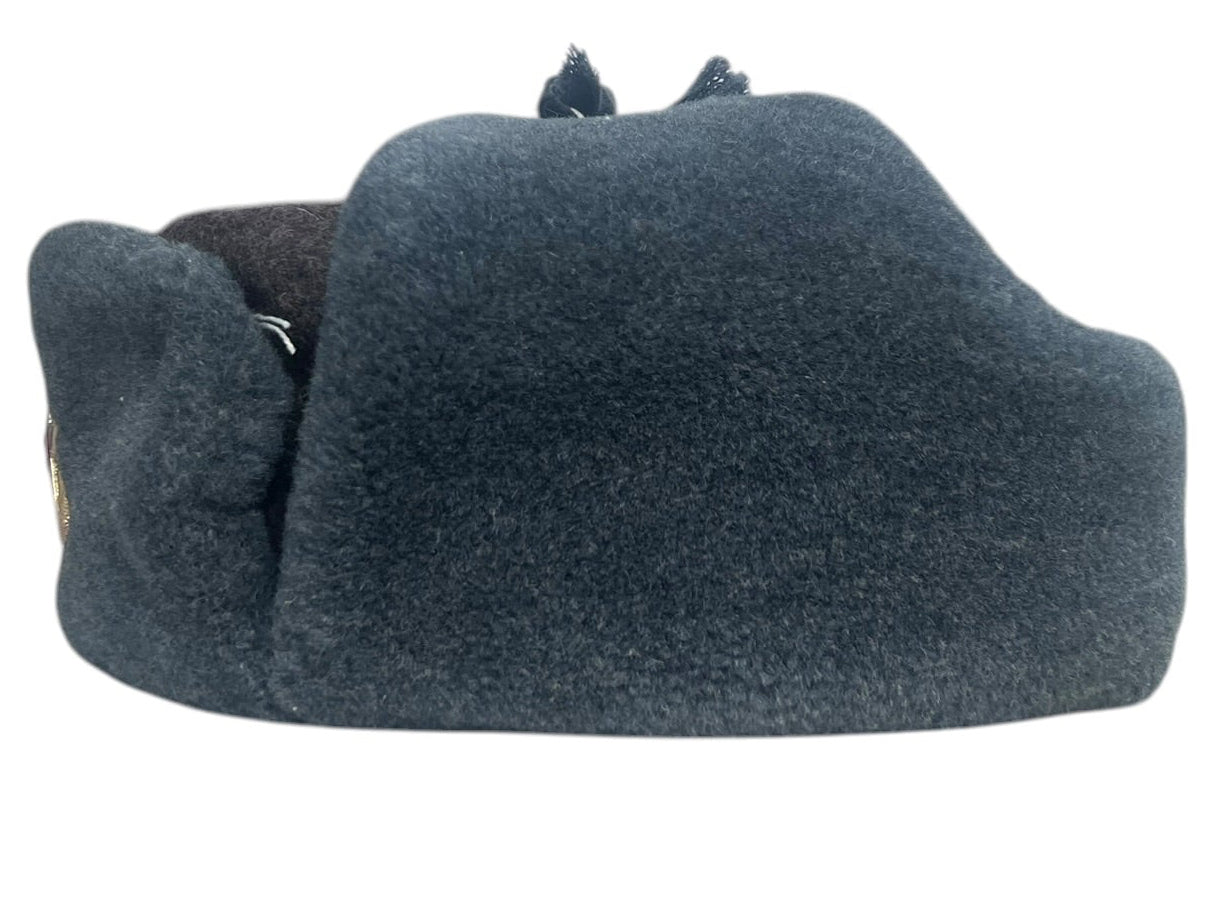Soviet Russian USSR Ushanka Fur Winter Hat With Badge